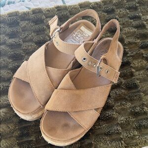 UGG Tan Espadrille Sandals